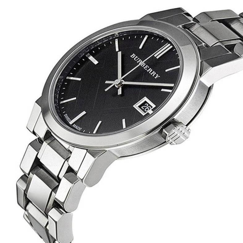 Burberry The City Black Dial Silver Stainless Steel Strap Watch for Women - BU9001 Buy Now By Burberry