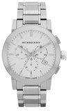 Burberry The City Chronograph Silver Dial Silver Steel Strap Watch for Men - BU9350 Buy Now By Burberry