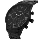 Emporio Armani Giovanni Chronograph Black Dial Black Steel Strap Watch For Men - AR11349 Buy Now By Emporio Armani
