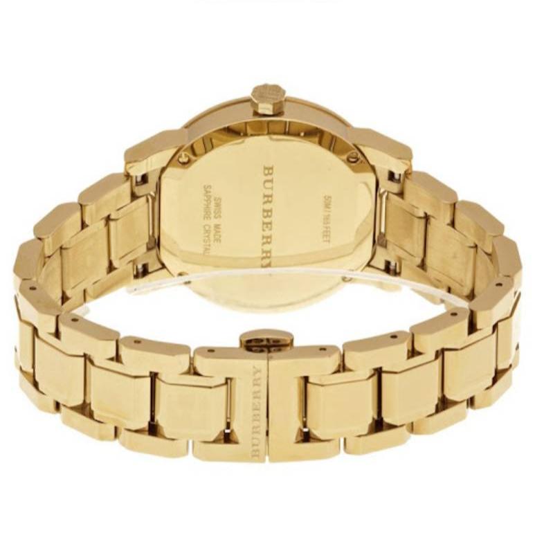 Burberry The City White Dial Gold Steel Strap Watch for Women - BU9103 Buy Now By Burberry