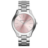 Michael Kors Slim Runway Quartz Pink Dial Silver Steel Strap Watch For Women - MK3380 Buy Now By Michael Kors