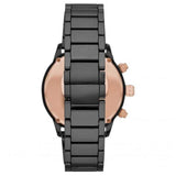 Emporio Armani Mario Ceramic Chronograph Black Dial Black Steel Strap Watch For Men - AR70002 Buy Now By Emporio Armani