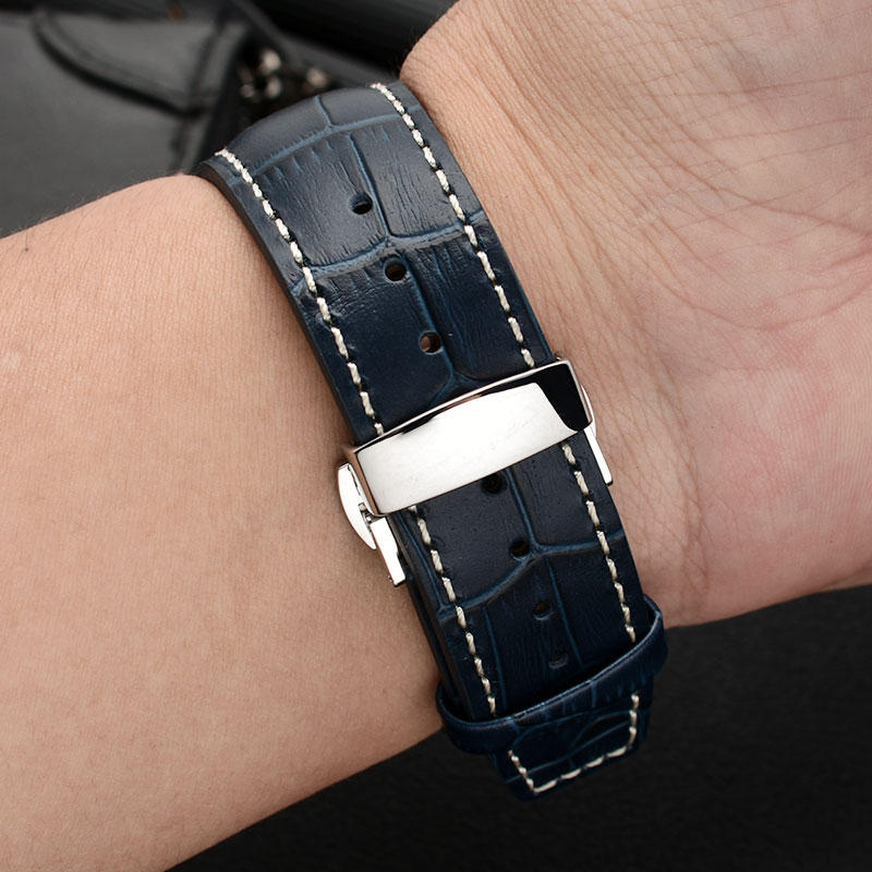 Citizen Eco Drive Calendrier White Dial Blue Leather Strap Watch For Men - BU2020-11A Buy Now By Citizen