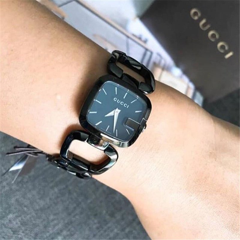Gucci G Ladies Quartz 125 G Series Black Dial Bracelet Watch For Women - YA125504 Buy Now By Gucci
