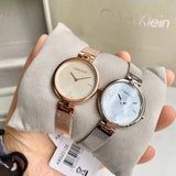 Calvin Klein Authentic Mother of Pearl Dial Silver Mesh Bracelet Watch for Women - K8G2312E Buy Now By Calvin Klein