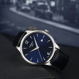 Tissot T Classic Tradition Blue Dial Black Leather Strap Watch For Men - T063.610.16.047.00 Buy Now By Tissot