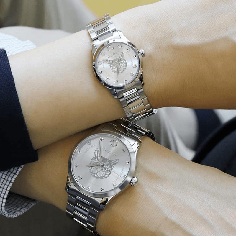 Gucci G Timeless Silver Dial Silver Steel Strap Watch For Women - YA1264095 Buy Now By Gucci