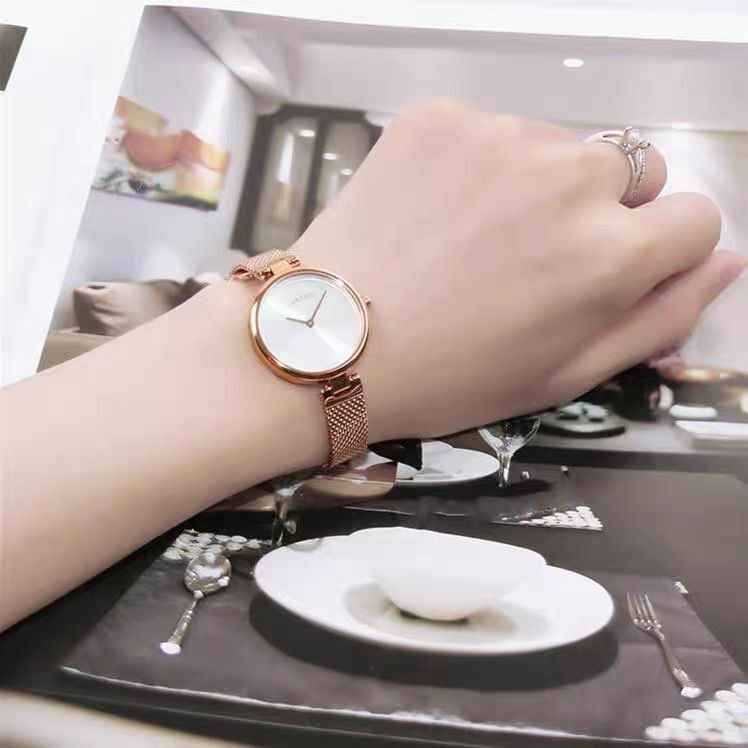 Calvin Klein Authentic Mother of Pearl Dial Rose Gold Mesh Bracelet Watch for Women - K8G2362G Buy Now By Calvin Klein