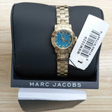 Marc Jacobs Amy Dinky Blue Dial Gold Steel Strap Watch for Women - MBM3229 Buy Now By Marc Jacobs