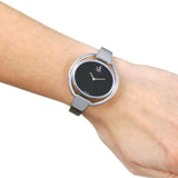 Calvin Klein Impetuous Black Dial Silver Steel Strap Watch for Women - K4F2N111 Buy Now By Calvin Klein