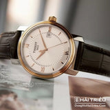 Tissot Bridgeport Lady White Dial Brown Leather Strap Watch For Women - T097.010.26.118.00 Buy Now By Tissot