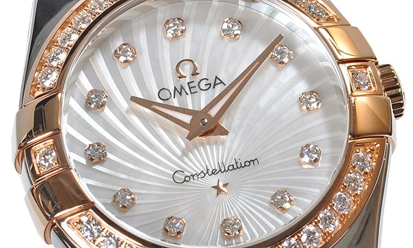Omega Constellation Diamonds Mother of Pearl Dial Two Tone Steel Strap Watch for Women - 123.25.27.60.55.006 Buy Now By Omega