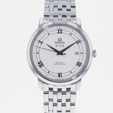 Omega De Ville Prestige Co Axial Automatic White Dial Silver Steel Strap Watch for Men - 424.10.40.20.02.005 Buy Now By Omega