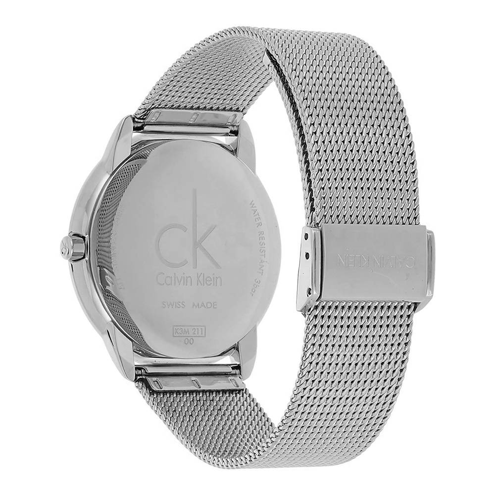Calvin Klein City Chronograph Black Dial Silver Mesh Bracelet Watch for Men - K2G2G121 Buy Now By Calvin Klein