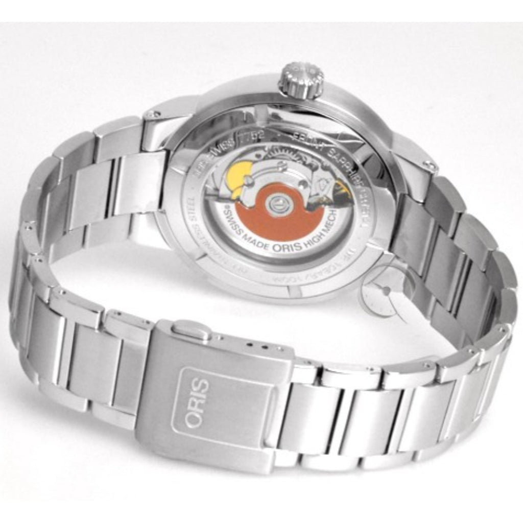 Oris TT1 Day Date Black Dial Silver Steel Strap Watch for Men - 0173577524154-0782408 Buy Now By Oris