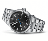 Oris TT1 Day Date Black Dial Silver Steel Strap Watch for Men - 0173577524154-0782408 Buy Now By Oris