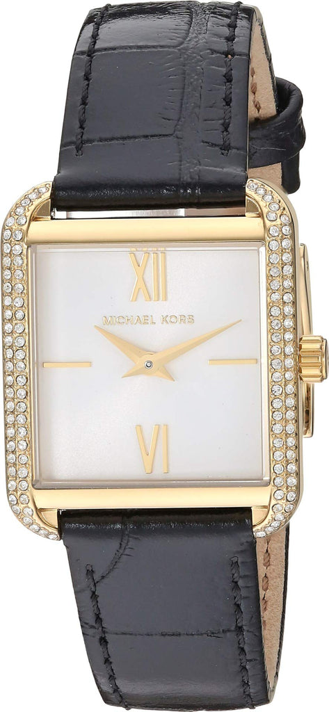 Michael Kors Lake Quartz White Dial Black Leather Strap Watch For Women - MK2762 Buy Now By Michael Kors