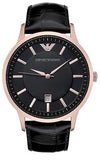 Emporio Armani Classic Black Dial Black Leather Strap Watch For Women - AR9022 Buy Now By Emporio Armani
