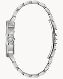 Bulova Crystal Collection Pave Silver Dial with Crystals Silver Steel Strap Watch for Men - 96C134 Buy Now By Bulova