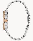 Bulova Octova Crystal Silver Dial Two Tone Steel Strap Watch for Men - 98C133 Buy Now By Bulova