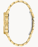 Bulova Crystal Collection Octova White Dial Gold Steel Strap Watch for Men - 98C126 Buy Now By Bulova