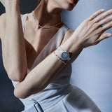 Emporio Armani Rosa Diamonds Mother of Pearl Blue Dial Silver Mesh Bracelet Watch For Women - AR11380 Buy Now By Emporio Armani