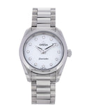 Omega Seamaster Aqua Terra Quartz Diamonds Mother of Pearl Dial Silver Steel Strap Watch for Women - 220.10.28.60.55.001 Buy Now By Omega