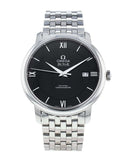 Omega De Ville Prestige Co-Axial Black Dial Silver Steel Strap Watch for Men - 424.10.40.20.01.001 Buy Now By Omega