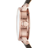 Fossil Boyfriend Automatic Skeleton Grey Dial Grey Leather Strap Watch for Women - ME3089 Buy Now By Fossil