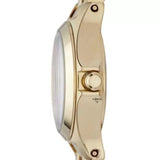 Marc Jacobs Henry Dinky Red Dial Gold Steel Strap Watch for Women - MBM3202 Buy Now By Marc Jacobs