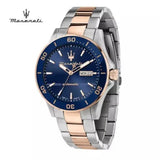 Maserati Competizione Automatic Blue Dial Two Tone Steel Strap Watch For Men - R8823100001 Buy Now By Maserati