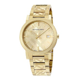 Burberry The City Gold Dial Gold Steel Strap Watch for Men - BU9038 Buy Now By Burberry