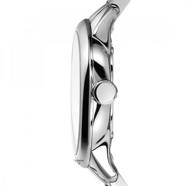 Burberry The Classic Round Black Dial Silver Steel Strap Watch for Men - BU10005 Buy Now By Burberry