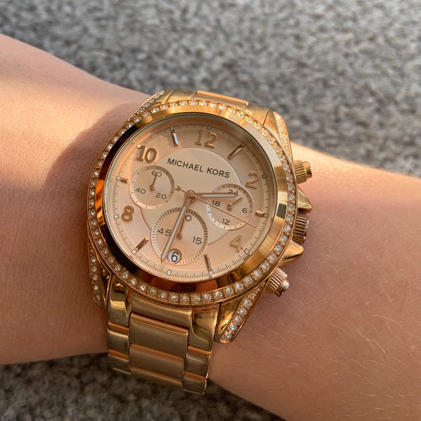 Michael Kors Blair Chronograph Rose Gold Dial Two Tone Steel Strap Watch for Women - MK6316 Buy Now By Michael Kors