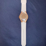 Michael Kors Lennox Three-Hand Crystals Dial White Silicone Strap Watch For Women - MK7248 Buy Now By Michael Kors