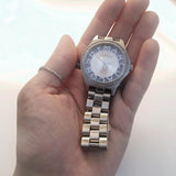 Marc Jacobs Henry Transparent Silver Dial Silver Steel Strap Watch for Women - MBM3337 Buy Now By Marc Jacobs