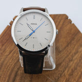 Fossil Minimalist Off White Dial Brown Leather Strap Watch for Men - FS5306 Buy Now By Fossil