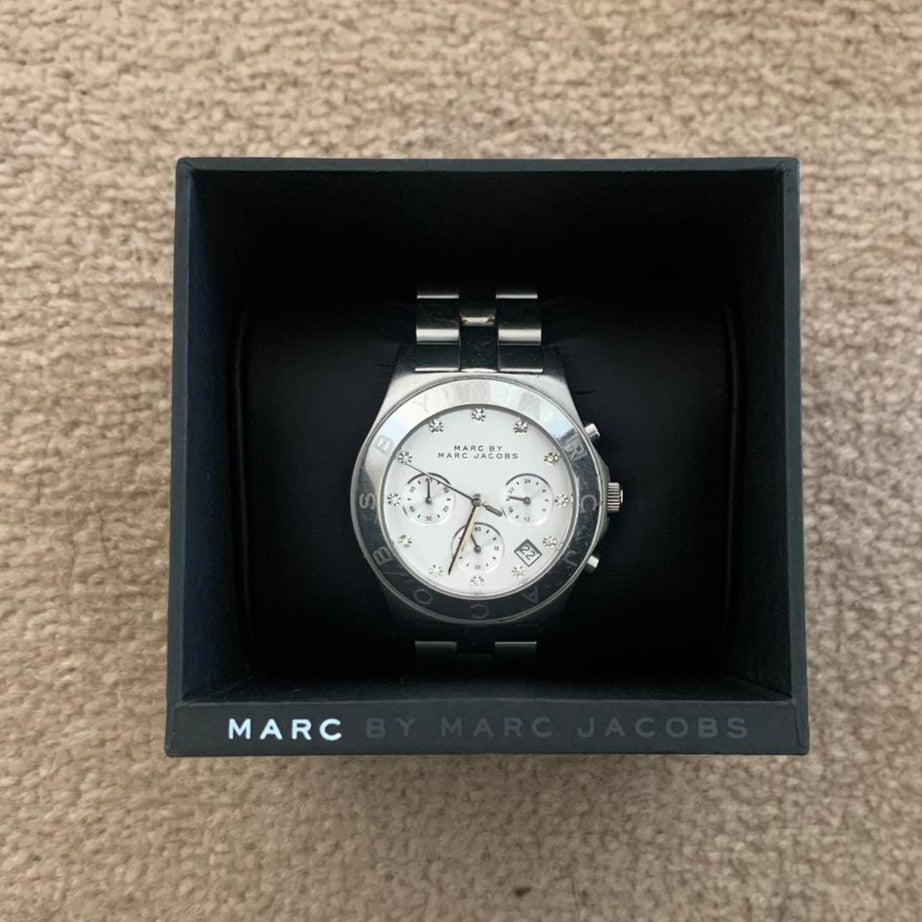Marc Jacobs Blade White Dial SIlver Steel Strap Watch for Women - MBM3100 Buy Now By Marc Jacobs