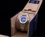 Breitling Superocean Automatic 44mm Blue Dial Silver Steel Strap Watch for Men - A17376211C1A1 Buy Now By Breitling