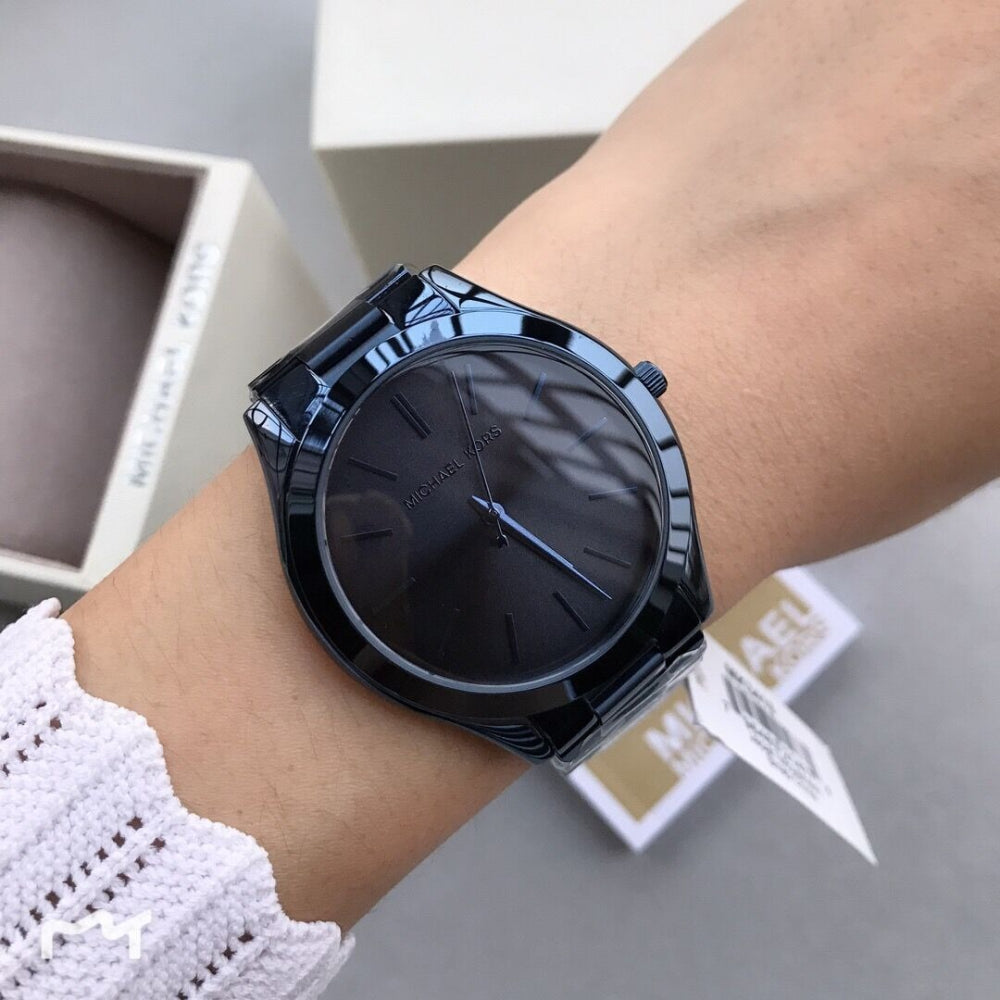 Michael Kors Runway Quartz Blue Dial Blue Steel Strap Watch For Women - MK3419 Buy Now By Michael Kors