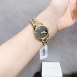 Michael Kors Runway Mercer Quartz Black Dial Two Tone Steel Strap Watch For Women - MK6672 Buy Now By Michael Kors