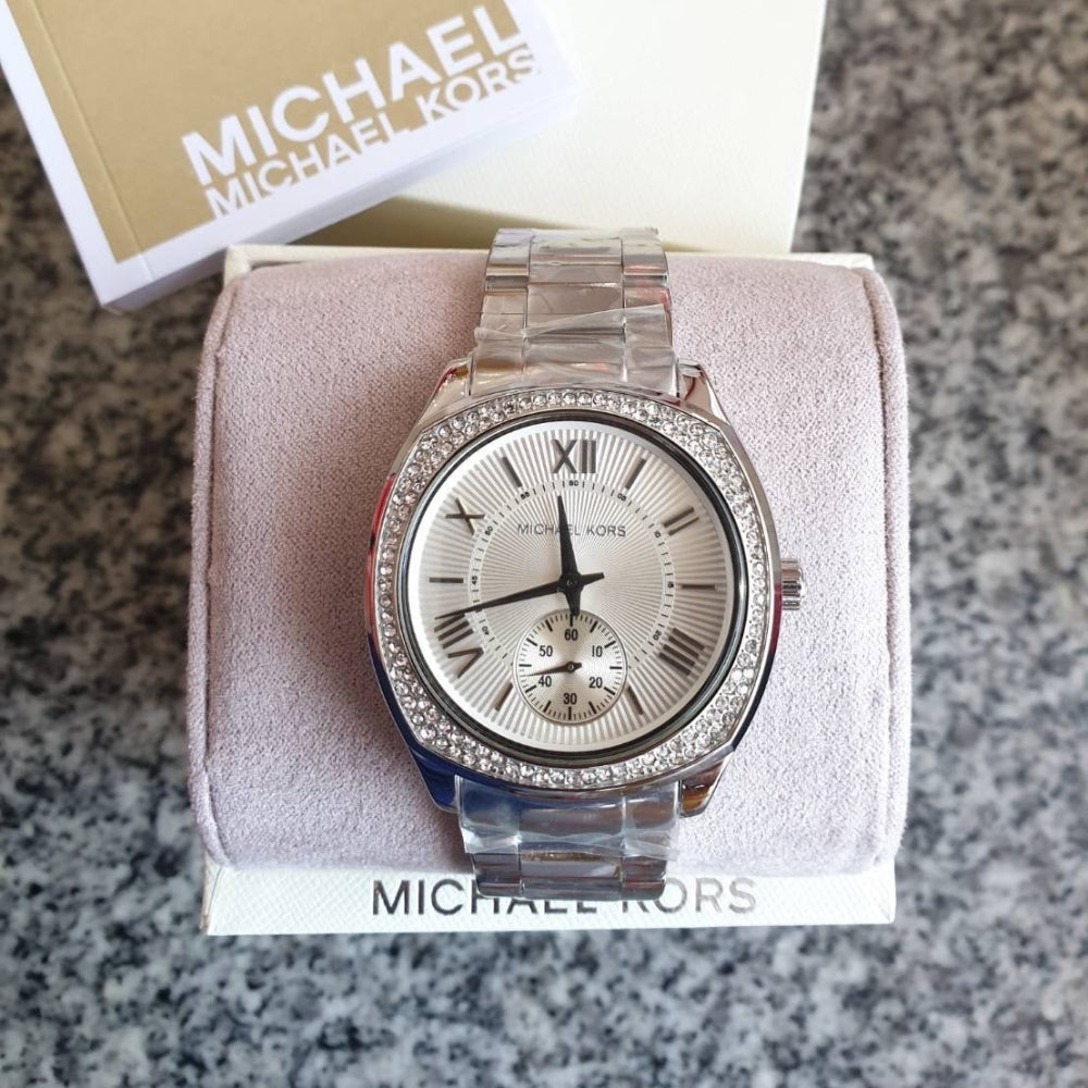 Michael Kors Bryn Quartz Silver Dial Silver Steel Strap Watch For Women - MK6133 Buy Now By Michael Kors
