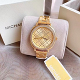 Michael Kors Nia Quartz Gold Dial Gold Steel Strap Watch For Women - MK3989 Buy Now By Michael Kors