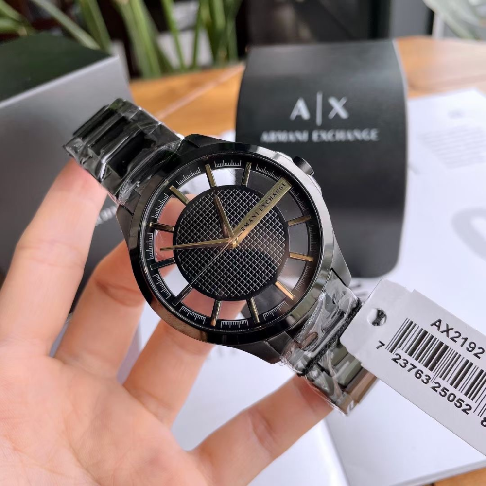 Armani Exchange Hampton Skeleton Grey Dial Blue Steel Strap Watch For Men - AX2401 Buy Now By Armani Exchange