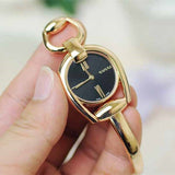 Gucci Horsebit Collection Black Dial Rose Gold Steel Strap Watch For Women - YA139507 Buy Now By Gucci