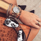 Michael Kors Channing Black Dial Rose Gold Steel Strap Watch For Women - MK5937 Buy Now By Michael Kors