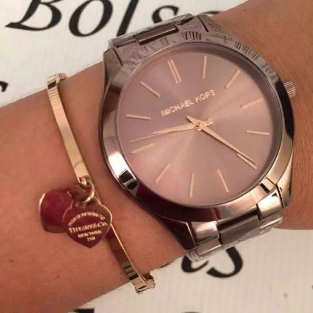 Michael Kors Runway Quartz Brown Dial Brown Steel Strap Watch For Women - MK3418 Buy Now By Michael Kors