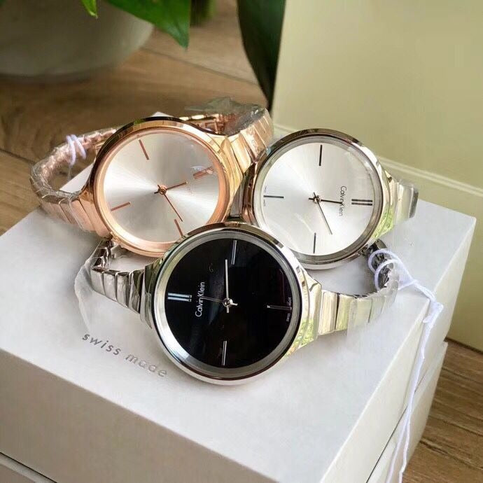 Calvin Klein Lively White Dial Rose Gold Steel Strap Watch for Women - K4U23626 Buy Now By Calvin Klein