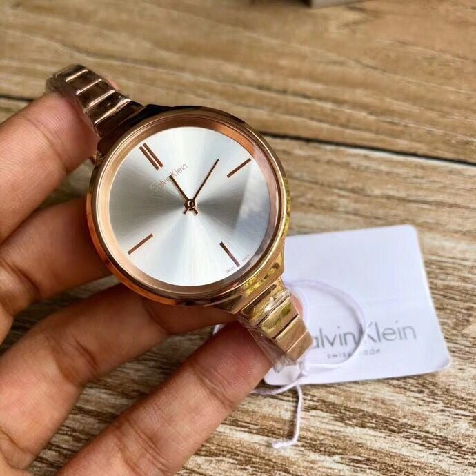 Calvin Klein Lively White Dial Rose Gold Steel Strap Watch for Women - K4U23626 Buy Now By Calvin Klein