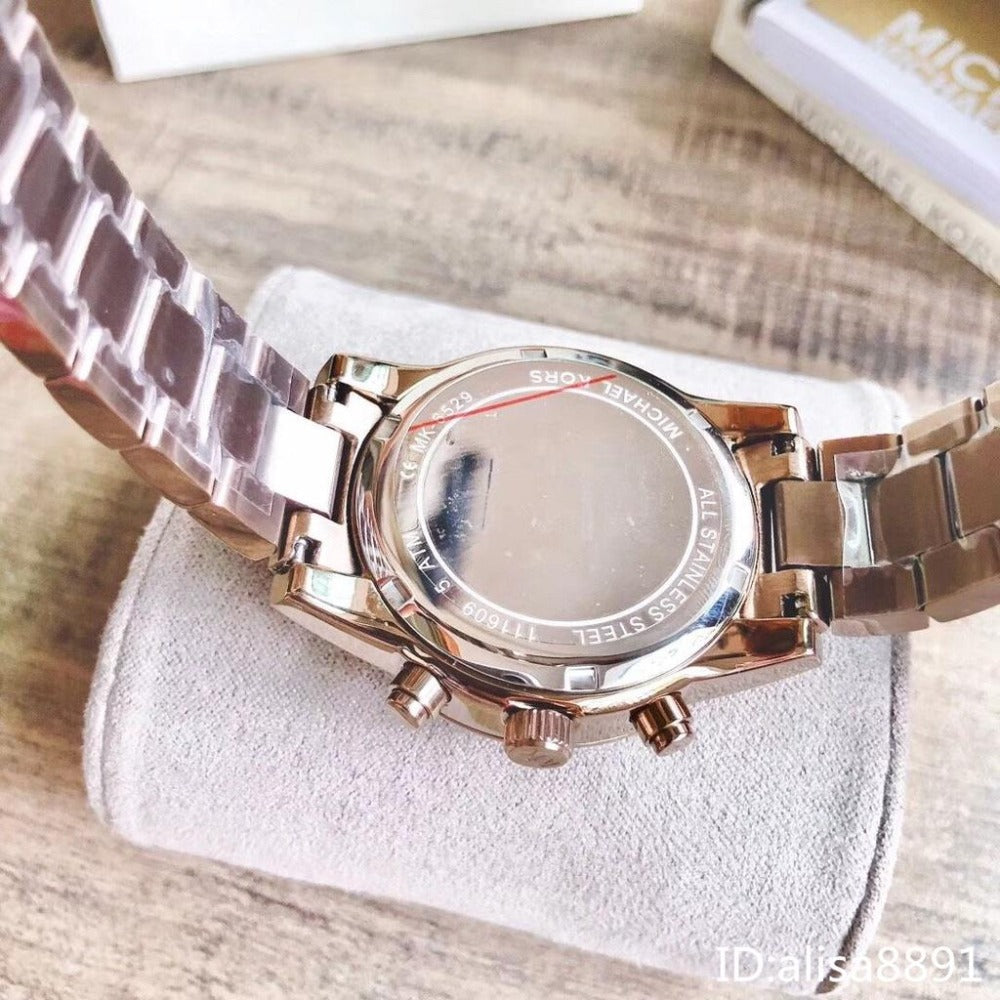 Michael Kors Ritz Chronograph Brown Dial Brown Steel Strap Watch For Women - MK6529 Buy Now By Michael Kors